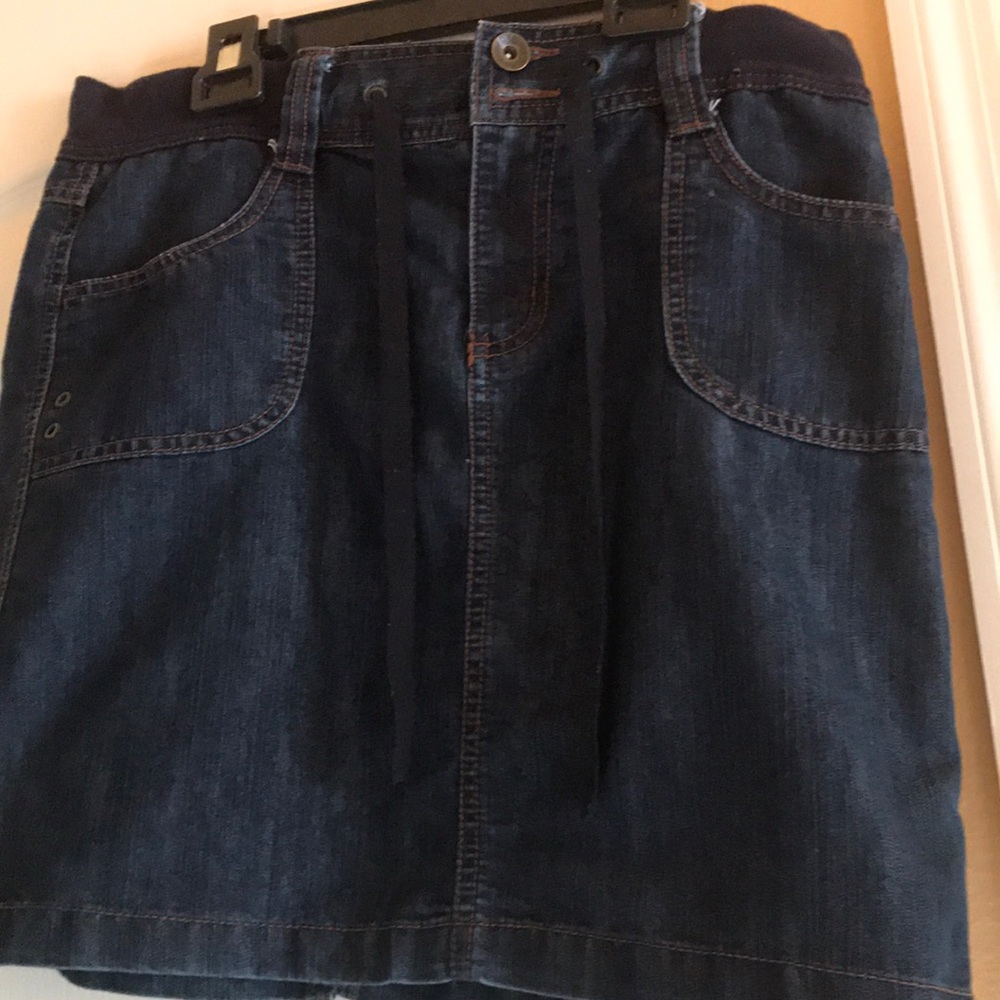 Mini jean skirt